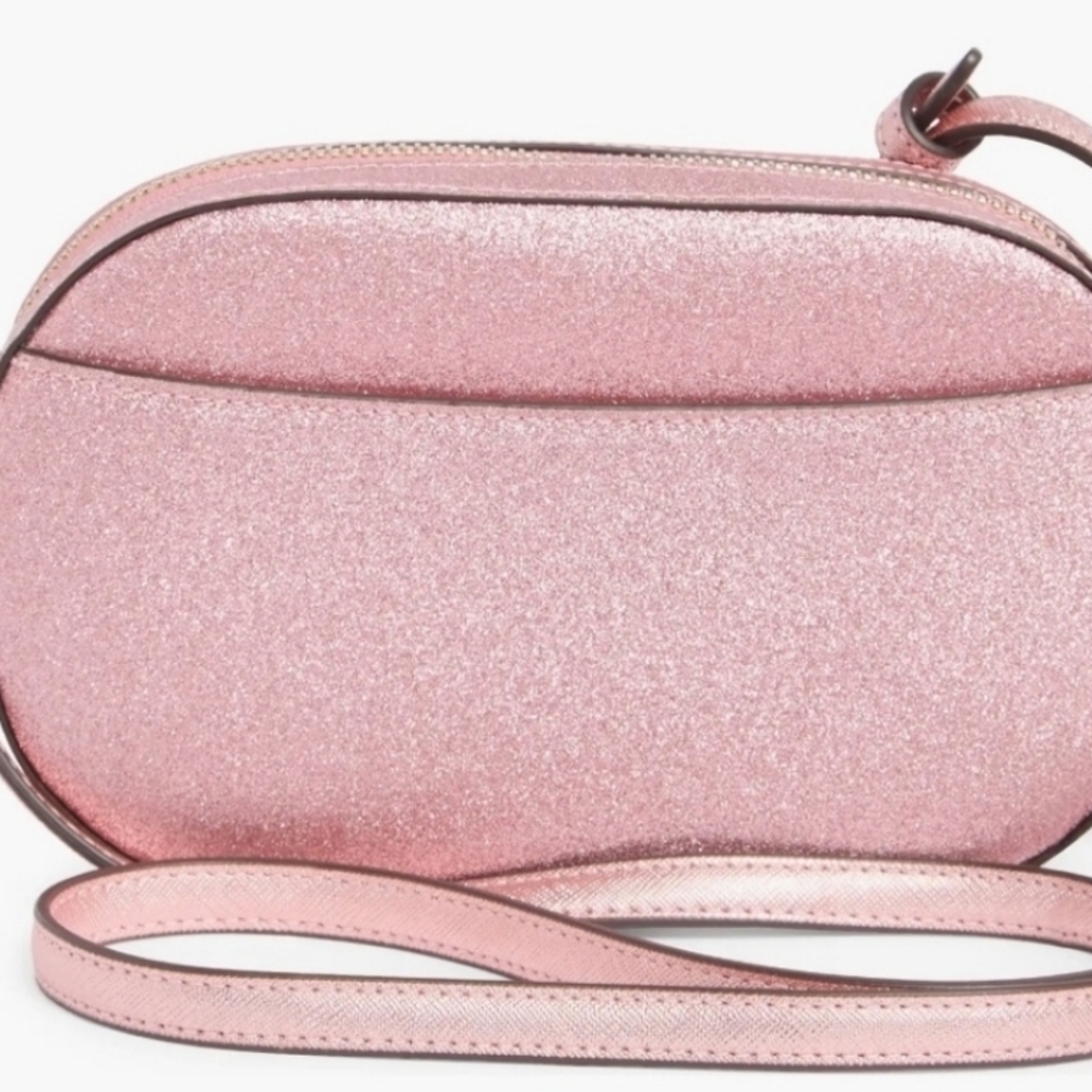 Kate Spade Glimmer Pink Mitten Oval Camera Crossbody Bag - Picture 14 of 16